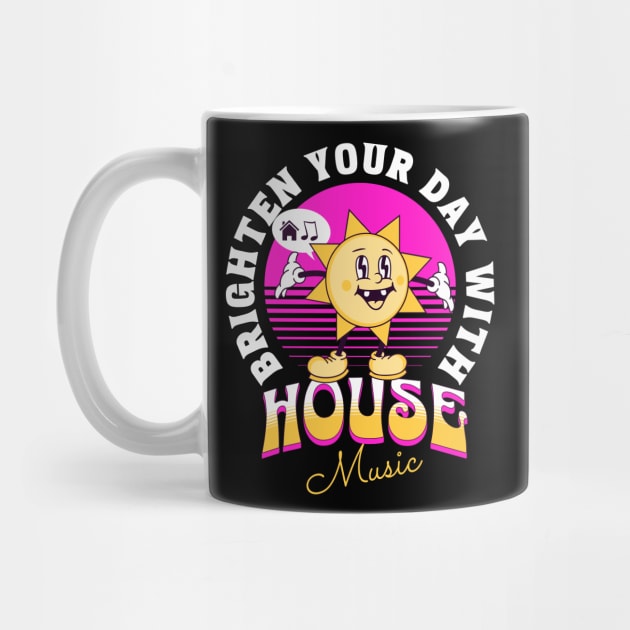 HOUSE MUSIC  - Brighten Your Day (white/pink/orange) by DISCOTHREADZ 